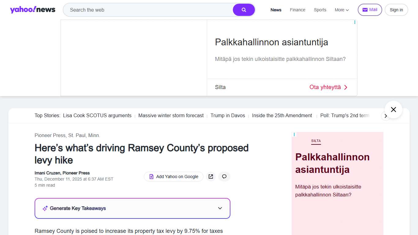 Here’s what’s driving Ramsey County’s proposed levy hike
